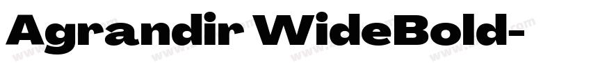 Agrandir WideBold字体转换